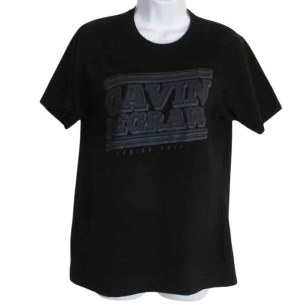 GAVIN DEGRAW Concert Tshirt, Ladies L, Sprint 2014 Tour, Black/Gray print
